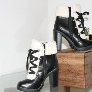 Women's BCBGeneration Paloma Fashion Boot, Black MM Leather Size 9 New Condition